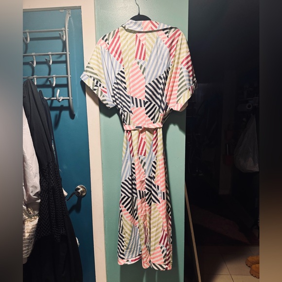 Striped shirt dress. - Picture 2 of 7